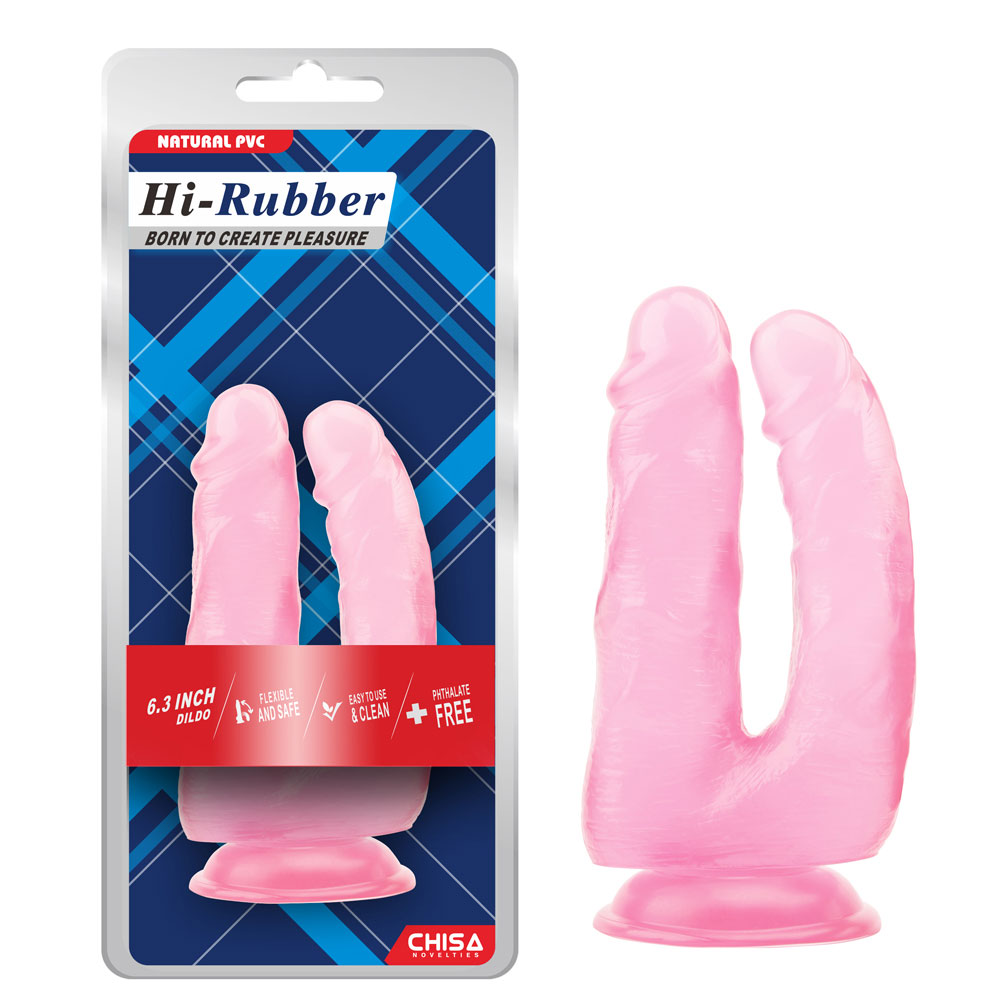 6,3-palcový dildo-ružový