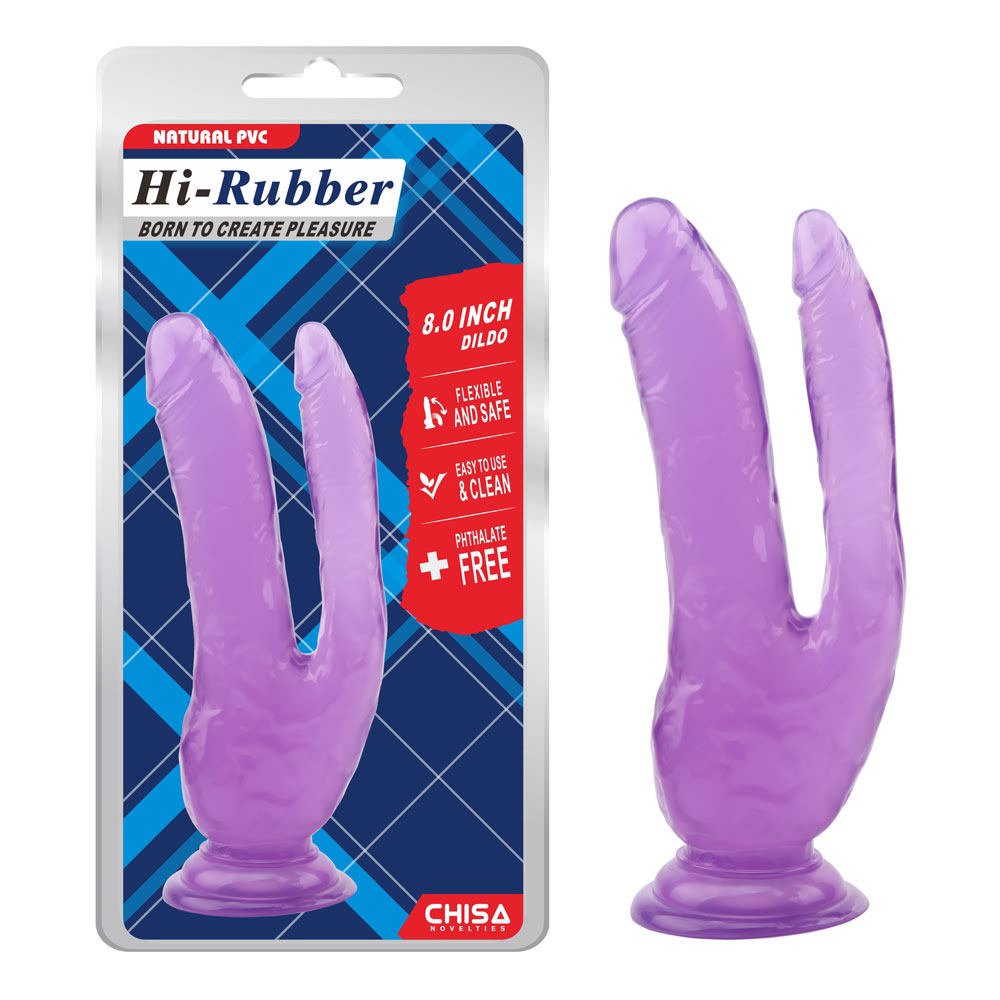 8,0-palcový dildo – fialový