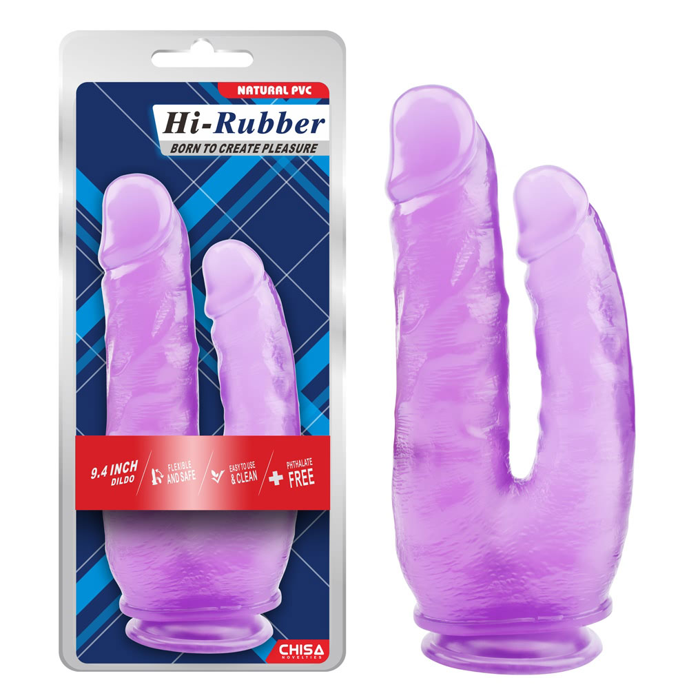 9,4-palcový dildo-fialový