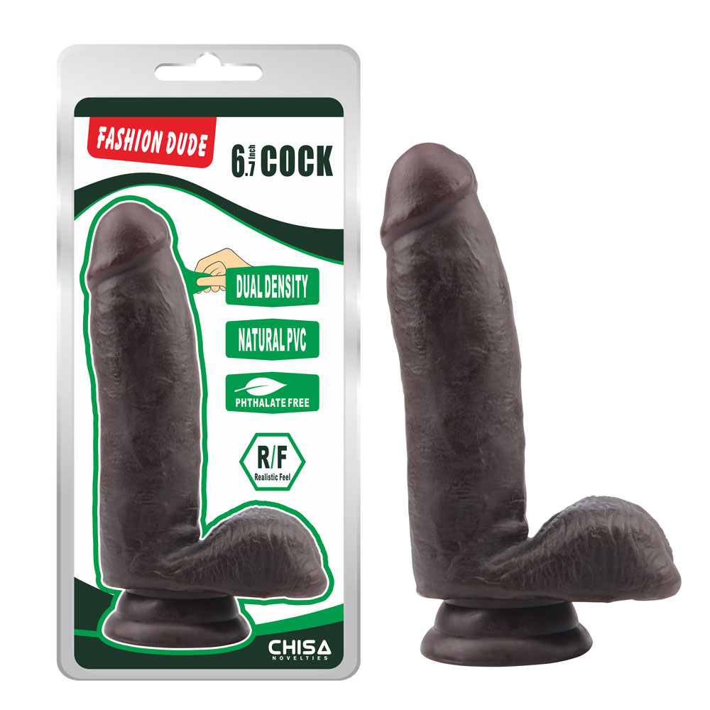 Fashion Dude-6,7 palcový Cock-Brown